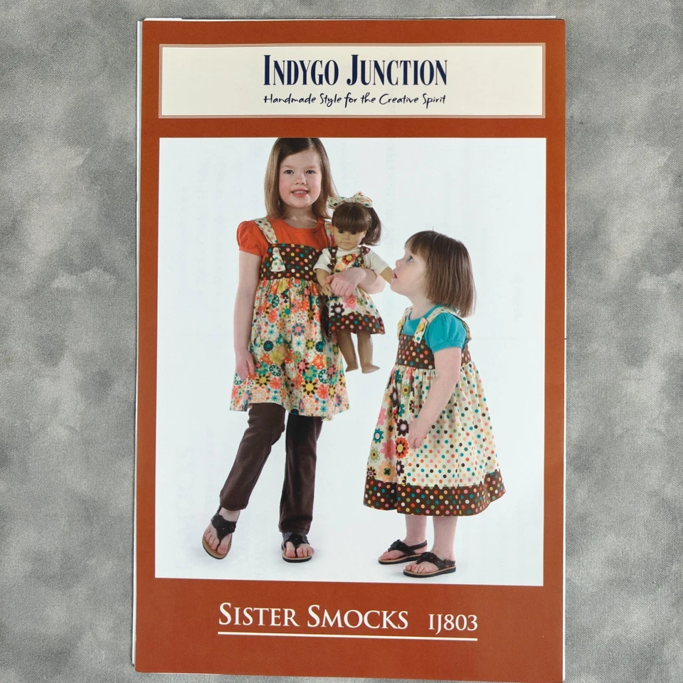 Indygo Junction IJ803 Sister Smocks Girls Dress/Jumper Sewing Pattern Sizes 1-6 - Image 2 of 3