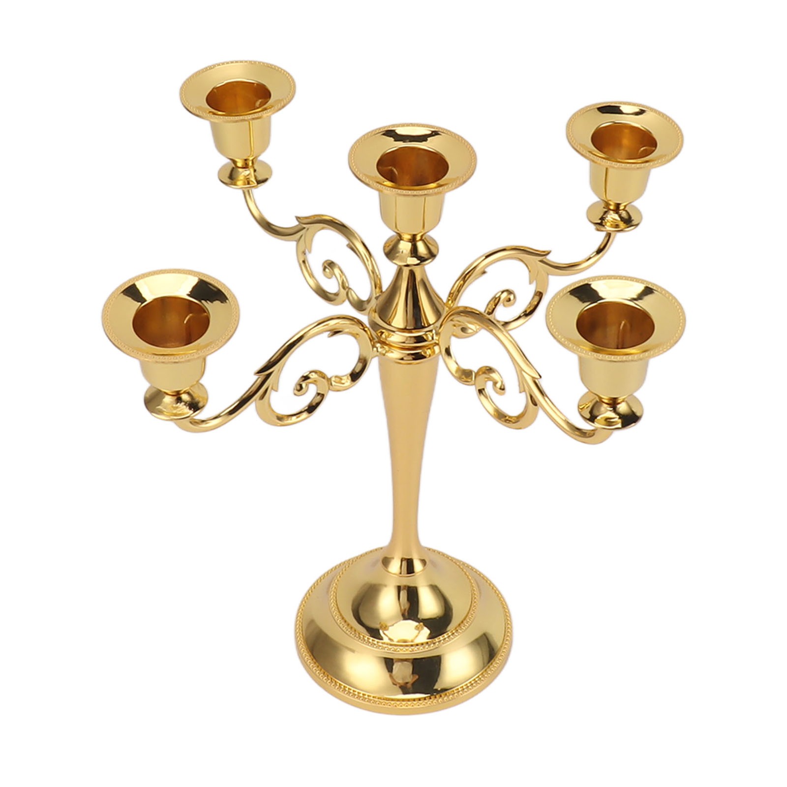 Elegant 5 Arm Candle Holder Decorative Centerpiece For Home Trending