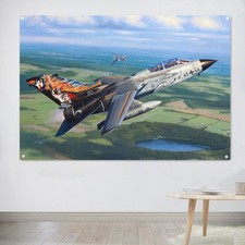 Póster Tornado IDS avión de combate lienzo arte impresión pintura aviación militar bandera