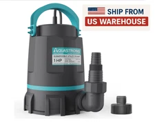 Aquastrong 1/2 HP Utility Pump 3159 GPH Submersible Water Pump