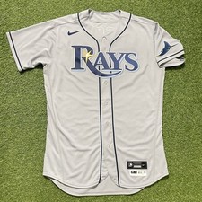 Team Player Issued Tampa Bay Rays Mike Brosseau MLB Nike 2021 Road Jersey 46