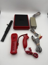 Nintendo Wii Mini Console RVL-201 Red 8GB W/ ...