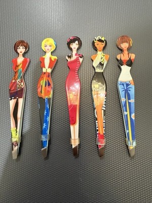 5 Piece Stylish Girl Tweezers Set Precision Eyebrow Facial Hair Remover