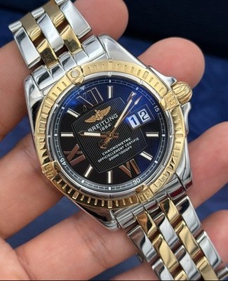 Breitling Cockpit Two-Tone Automatic, Black Roman Dial Ref. C49350