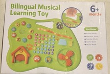 Toddler Bilingual Spanish Multi-Mode Musical Learning Board Educational Toy