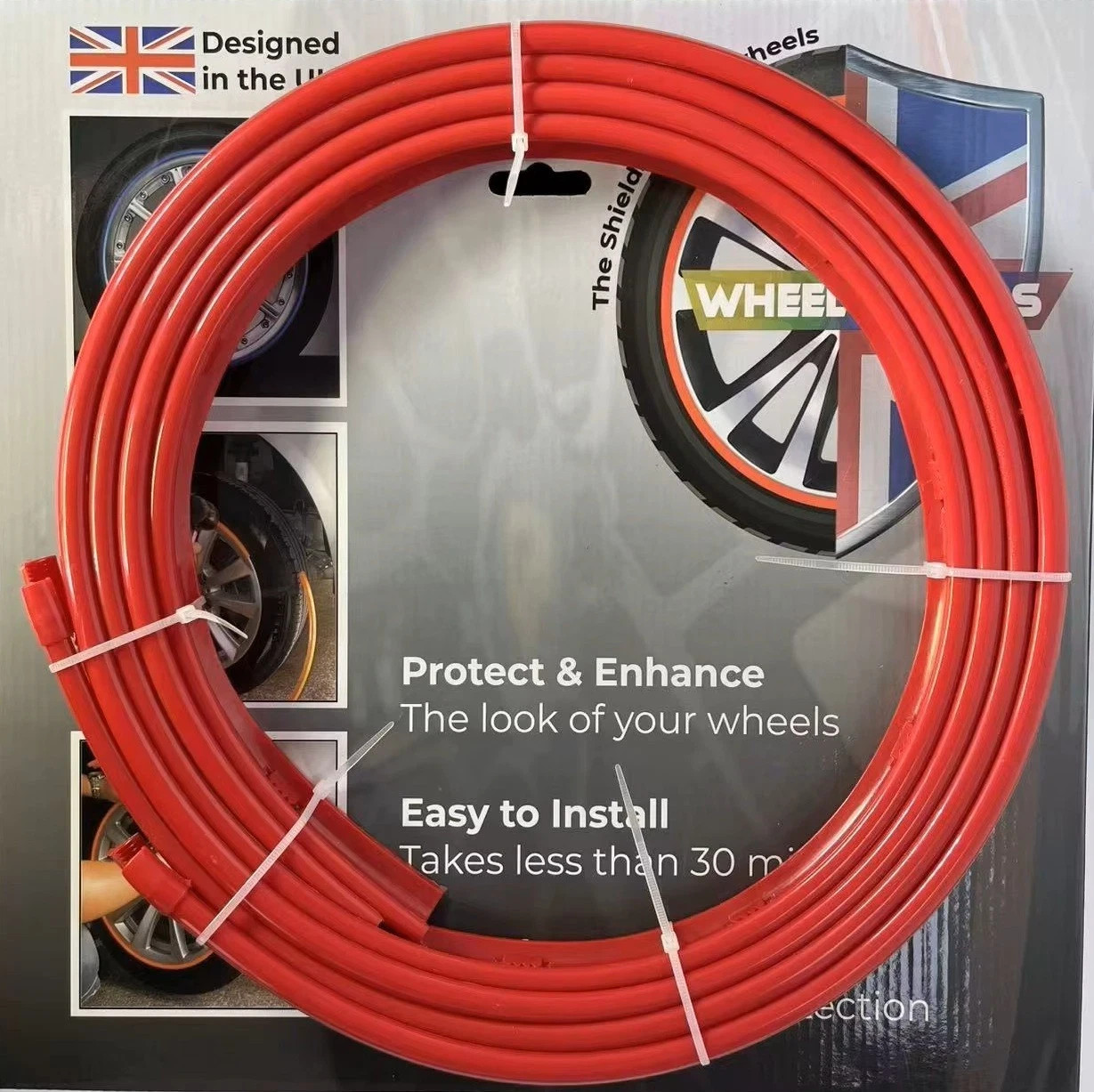 Alloy Wheel Protector Universal Rim Protect Prevent Kerbing 13-24" 8 colours
