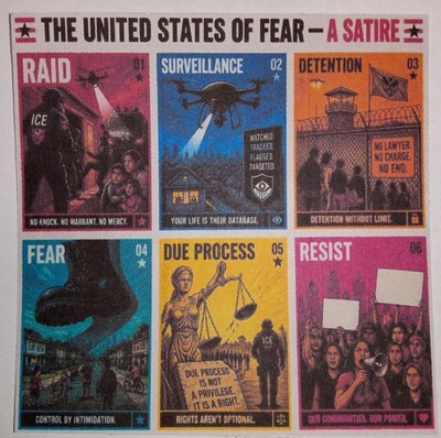 The United States of Fear, 6 Artistamps, Cinderella, U.S. Government Satire