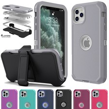 For iPhone 11/11 Pro/11 Pro Max/XR Rugged Shockproof Case Cover With Belt Clip