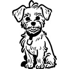 'Yorkie Poo Dog' Stencils / Templates (WS046164)