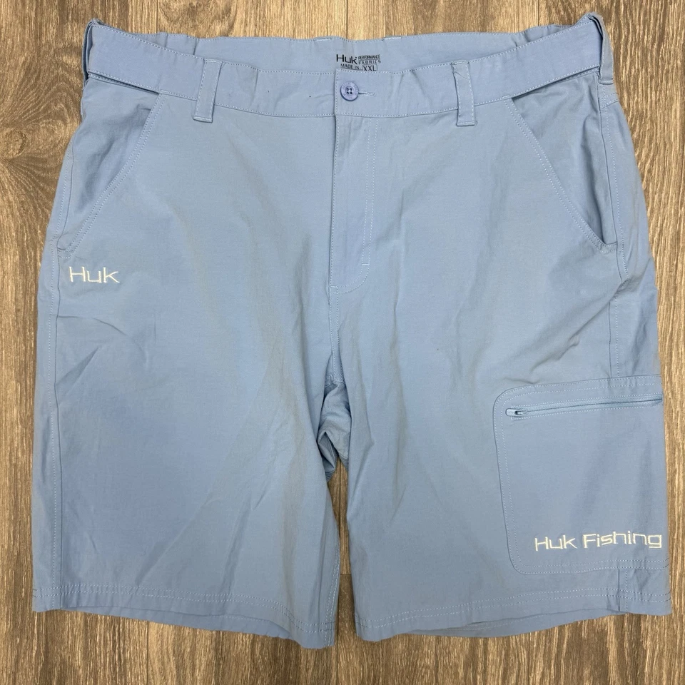 Lote de 3 pares de pantalones cortos de tabla de pesca ventilados Huk Next Level Performance para hombre talla XXL Foto 4 de 4