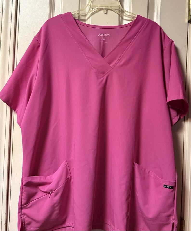 Jockey ~ Mujer ~ Exfoliante ~ Top ~ 3X ~ Rosa ~ Manga Corta Foto 3 de 4