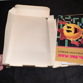 Nintendo MS. PAC-MAN Original TENGEN NES Release Box Game And Manual