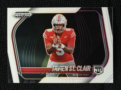 2025 Panini Prizm Black Prospects Extended White /175 Tavien St Clair #193 1op5