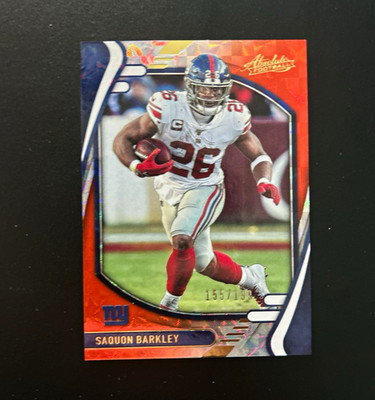 Panini 2021 Absolute Saquon Barkley Orange Mosaic /199 #23 Giants NFL