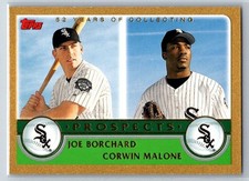 2003 Topps Gold /2003 Joe Borchard Corwin Malone #679 Rookie White Sox