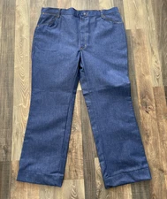 Red Kap Deadstock Blue Denim Pants size W41 L31 Orange Stitching Made in USA