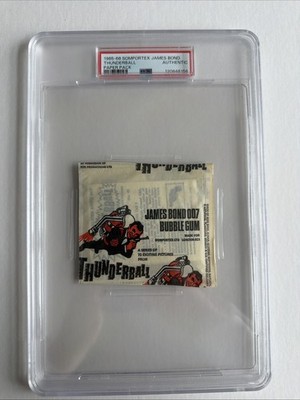 1965-66 Somportex James Bond Thunderball Pack PSA Authentic