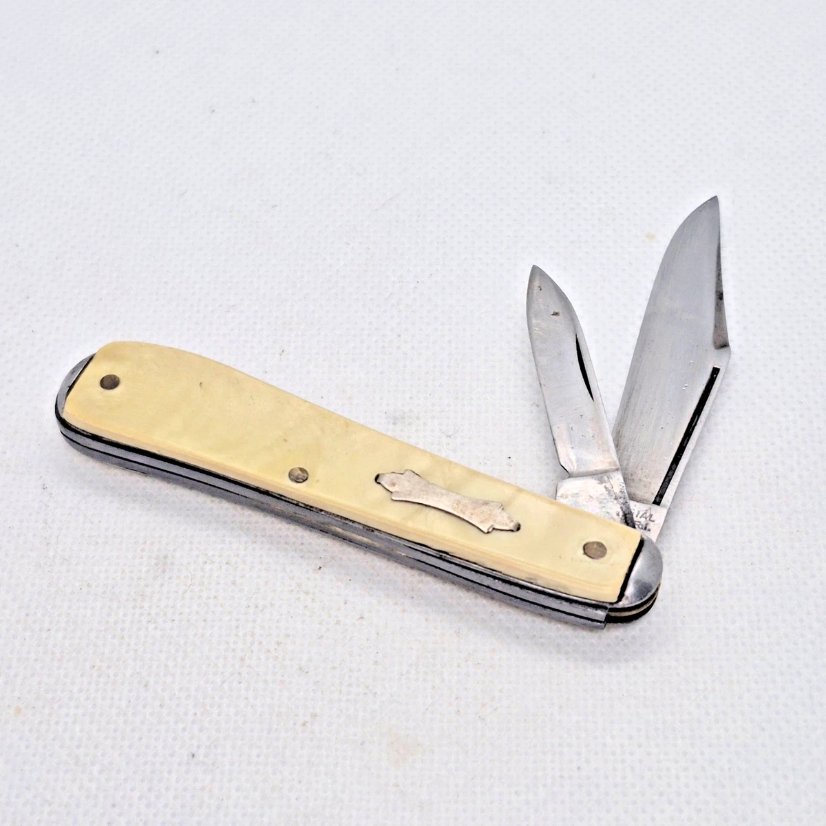 Ivory Carbon Steel Blade Plain Collectible Folding Knives for sale