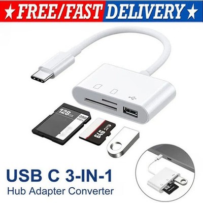 TF/SD Card Adapter Camera Reader Camera Android Type-c For iPhone15 Pro Max LOT