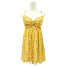 Golden Yellow Empire Waist Sundress M Y2K Fairy Romantic Flowy Soft Summer