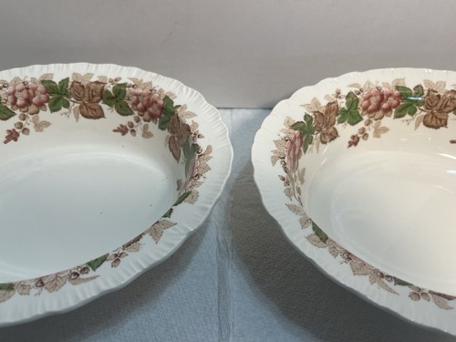 2 Wedgwood Wildbriar Oval Serving Vegetable Bowl 9.75" Very Nice 2111 - Picture 3 of 8