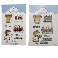 Elizabeth Craft Designs Garden Party Stamps Dies Set Card Making  Scrapbooking