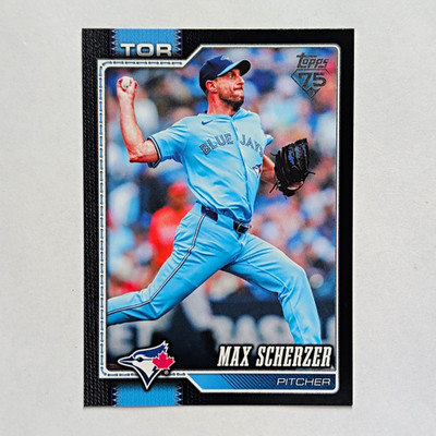 Topps 2022 Series Two Max Scherzer Toronto Blue Jays Serial #31/75 #569
