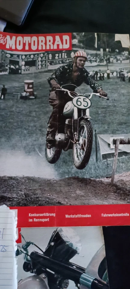 17x  Das Motorrad Zeitschrift   1958 Vintage Zündapp Kreidler Moped 50er  - Bild 2 von 4