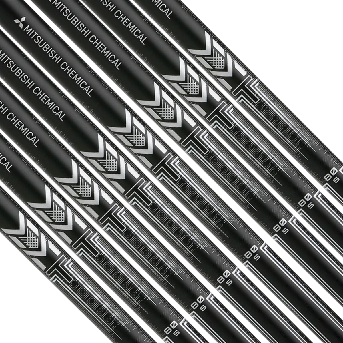 NEW MITSUBISHI MMT GRAPHITE IRON SHAFTS SET .370 PARALLEL TIP