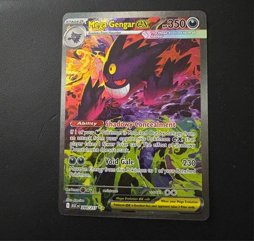 Pokemon TCG Mega Gengar Ex 284/217 Special Illustration Rare SIR Ascended Heroes
