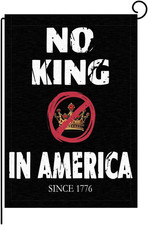 No Kings in America Garden Flag for Outside,Resist Sign Small Protest Yards Flag