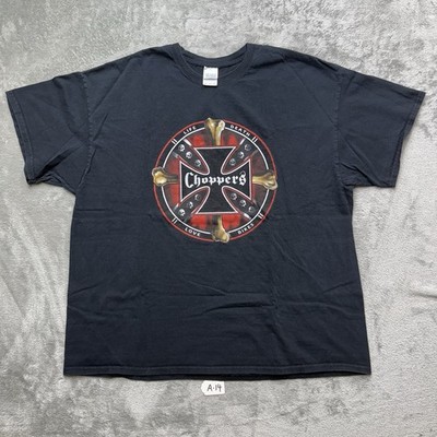 Choppers Motorcycles American Style Black T-Shirt Size XXL
