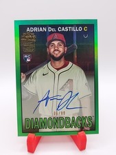 2025 Topps Archives Adrian Del Castillo #67FFA-AD GREEN Auto 06/99 Diamondbacks
