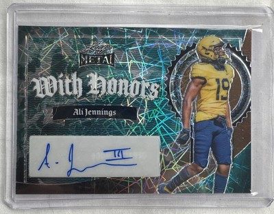 #ad ALI JENNINGS 2024 LEAF METAL WITH HONORS GREEN LAZER HOLO 1 1 AUTO VA TECH $14.99