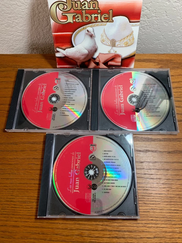 Las mas bellas canciones de Juan Gabriel 3 CD Set (Very Good) - Image 4 of 4