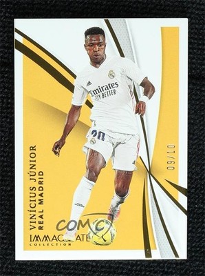 2021 Panini Immaculate Gold 9/10 Vinicius Junior Vinicius Jr #88 4x9