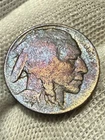 1918-D Buffalo Nickel, Choice AU++ Better Date Denver Issue Toned