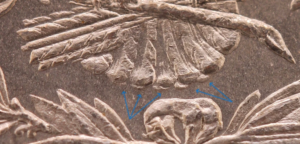 1878 7/8 TF $1 NGC Details "Reverse of 78" VAM 38 7/5 Tail Feather OverStamp - Image 2 of 4