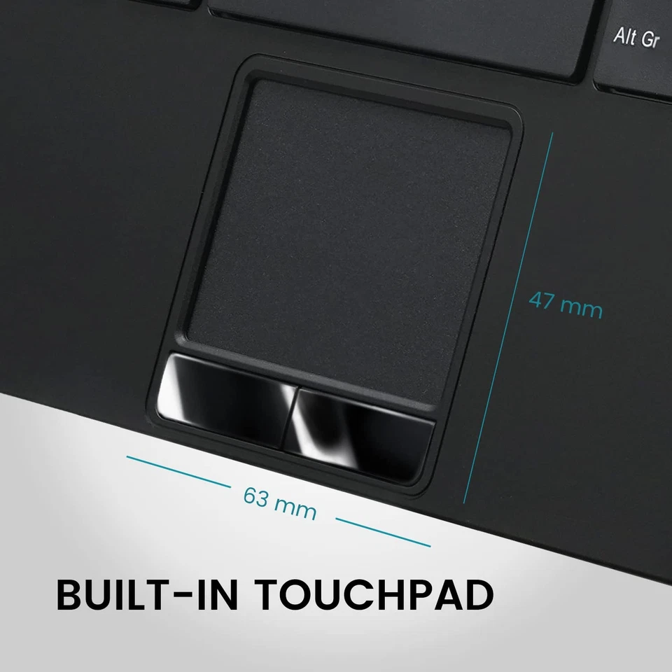 PERIBOARD-525 US, Wired Mini USB Keyboard with Touchpad - X Type Scissor Keys... - Image 3 of 4