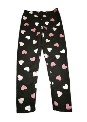 kuschelig warme Leggings Gr. 110/116 dopodopo schwarz m. rosa, pinken &...
