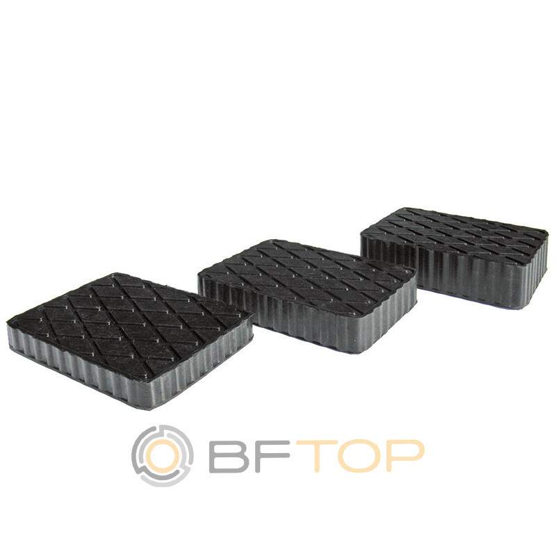 Tampone in gomma rettangolare per ponte sollevamento spessore per sollevatore