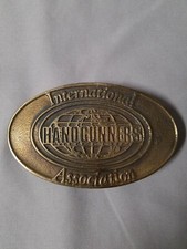 Vintage International Handgunners Association Bronze Belt Buckle