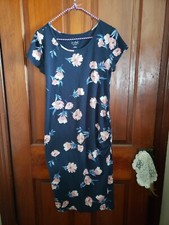 Isabel Maternity Dress Size Medium Floral Blue Pink Flowers