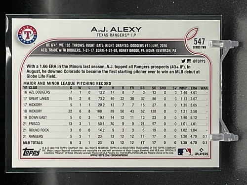 Texas Rangers *Choose Your Baseball Cards* Inserts Rookies (Updated 10/21) - Picture 13 of 444