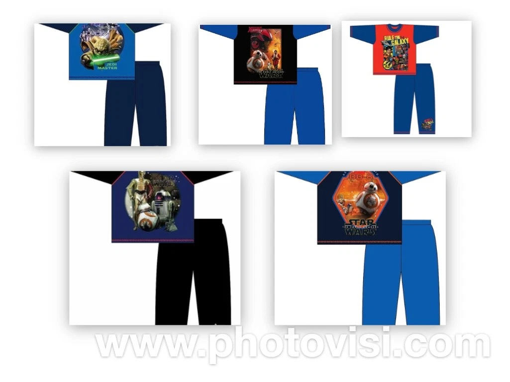 STAR WARS PYJAMAS JEDI MASTER YODA BB 8 FORCE AWAKENS X WING MILLENNIUM FALCON