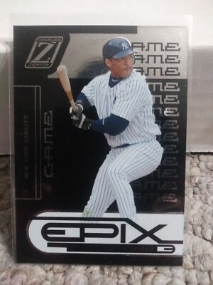 2005 Donruss Zenith Epix Gary Sheffield #E-8 Game Black /75