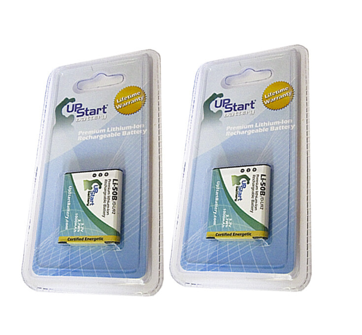 ペイ 2x Battery for Pentax D-LI92 Digital Camera 1000mAh, 3.7V, Lithium