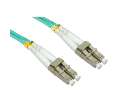 2 x RS PRO LC auf LC Duplex Multi Mode OM4 Glasfaserkabel, 3mm, hellblau -2m