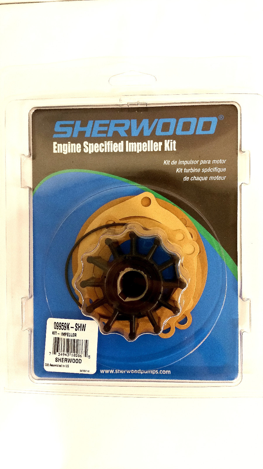 Sherwood 09959K Water Pump Impeller Kit K75 K75B G30 G eBay