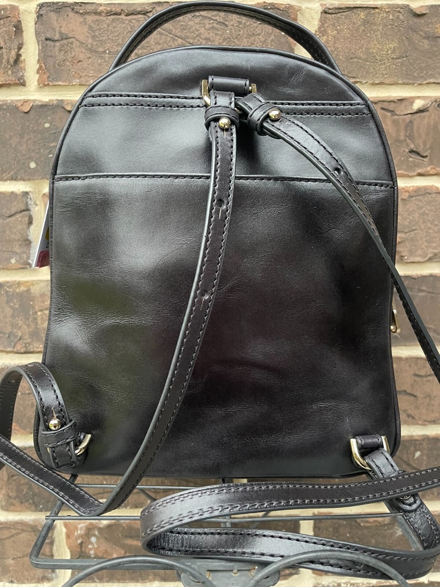 NWT Brahmin Chelcy Black Captain Leather Backpack | eBay display picture 3